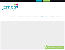 Tablet Screenshot of jamesestateagents.com